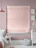 Blush pink 100% cotton Ditsy Stars Roman blinds (British brand)