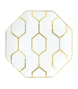 Harrods Wedgwood Gio Gold Octagonal Fine Bone China Plate (23cm)- Buy online at McGrocer