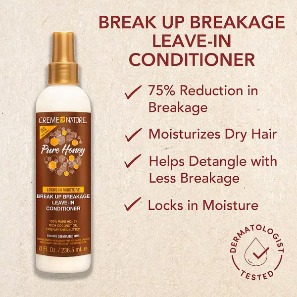 Creme of Nature Pure Honey leave-in conditioner 236ml - British product
