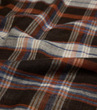 Dunhill tartan scarf in wool linen silk - British product