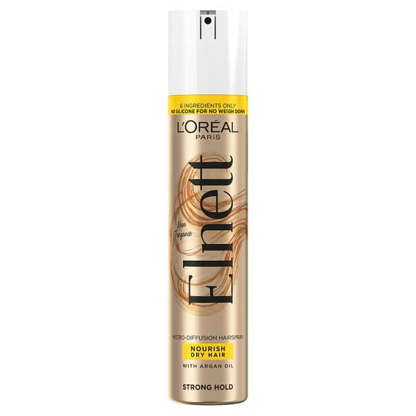 L'Oréal Paris Elnett Hairspray with Argan Oil 200ml, UK version