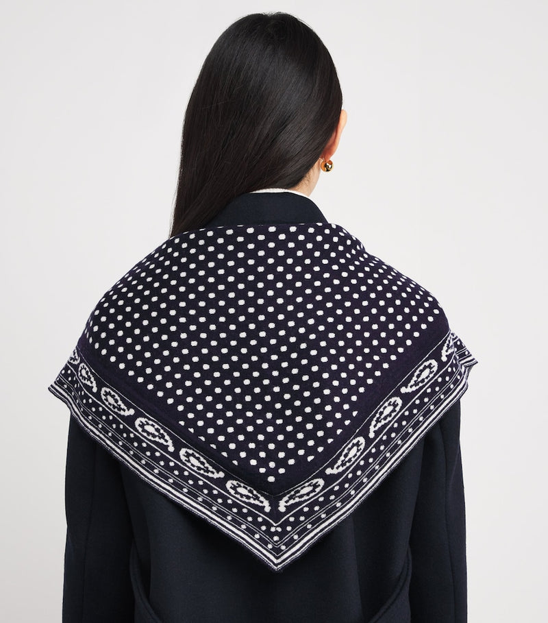 Maje reversible paisley scarf 90cm imported from the UK