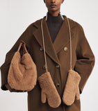 Max Mara camel-silk luxury gloves from Italy, UK version