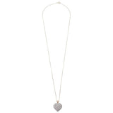 Revere pendant necklace crystal heart 9ct gold (British brand)