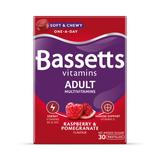 Holland & Barrett Bassetts Vitamins Adult Multivitamins Raspberry & Pomegranate Pastilles 30 Pastilles- Buy online at McGrocer