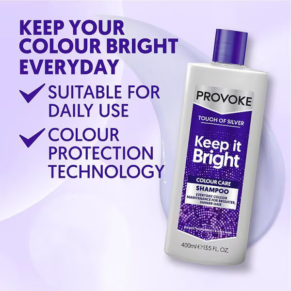 Provoke Touch of Silver shampoo 400ml, imported from the UK