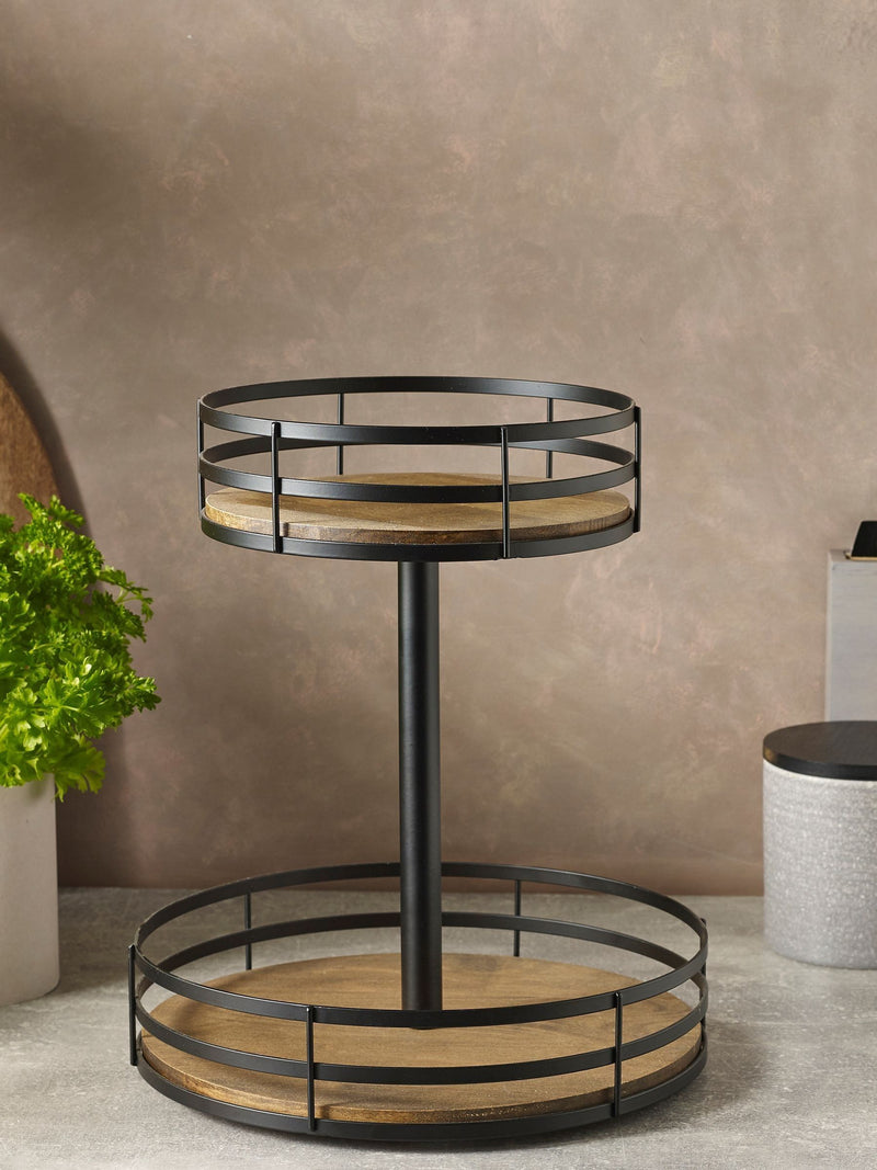 Black Bronx rotating spice rack - British product