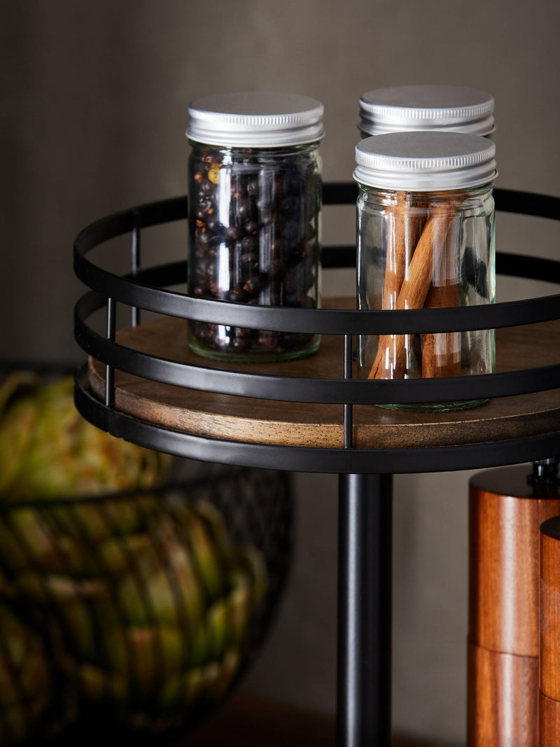 Black Bronx rotating spice rack - British product