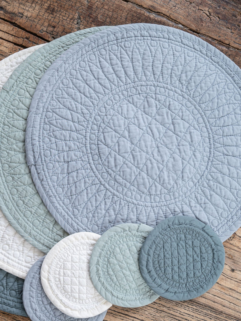 Mary Berry Grey Signature Cotton placemat 32.5cm, imported from the UK
