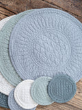 Mary Berry Grey Signature Cotton placemat 32.5cm, imported from the UK