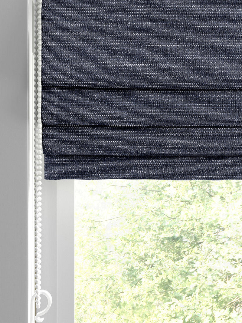 Voyage Maison indigo blue Roman blind, imported from the UK