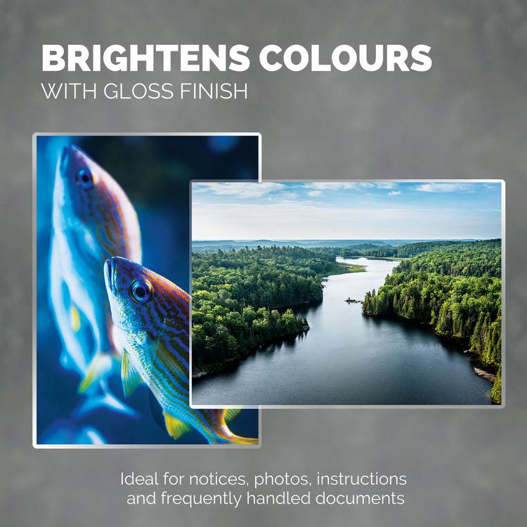 Fellowes A4 laminating pouches 80 micron 100 pack, imported from the UK