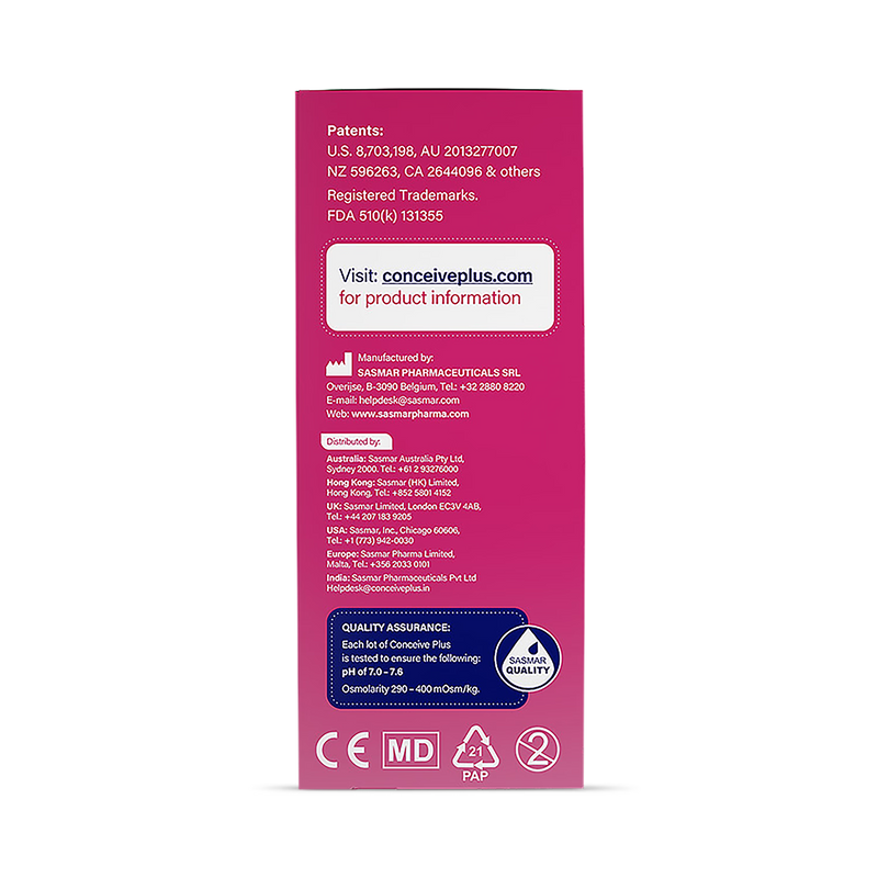 Conceive Plus fertility lubricant pre-filled applicators 32g (British brand)