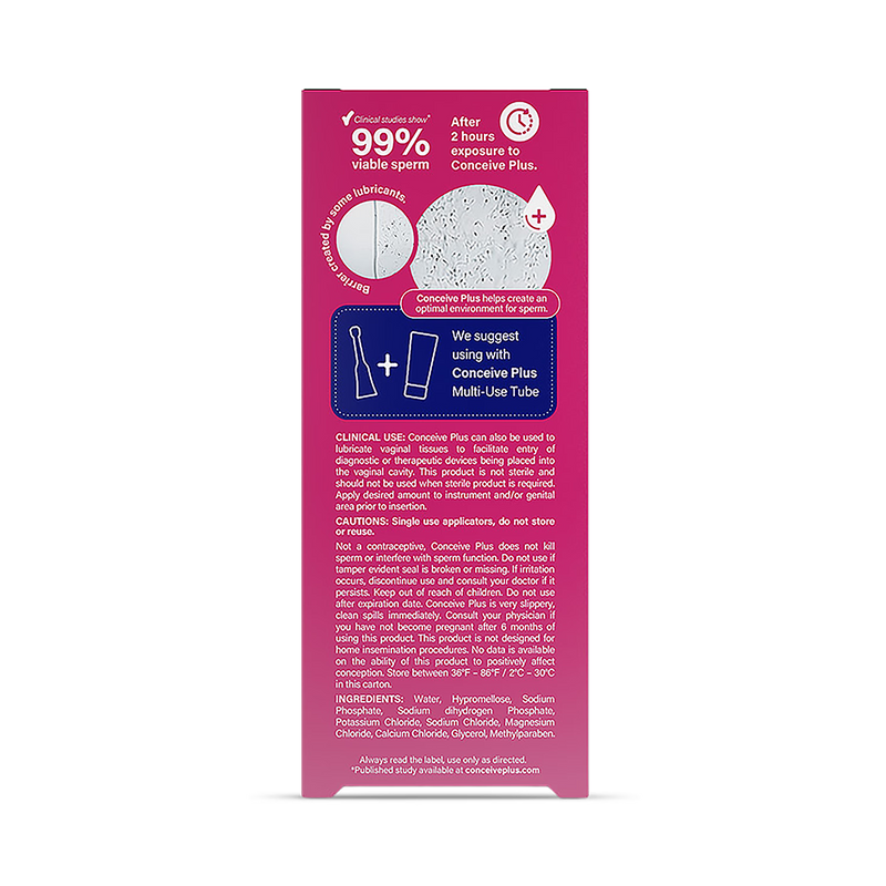 Conceive Plus fertility lubricant pre-filled applicators 32g (British brand)