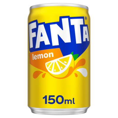 Fanta Lemon sparkling soft drink 150ml - British product