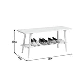 Habitat Swen oak shoe bench 100cm wide - British product