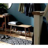 Habitat Swen oak shoe bench 100cm wide - British product