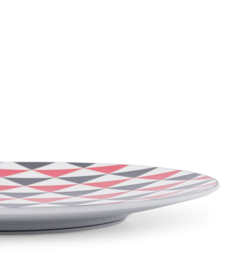Prada Triangles charger plate 28cm, imported from the UK