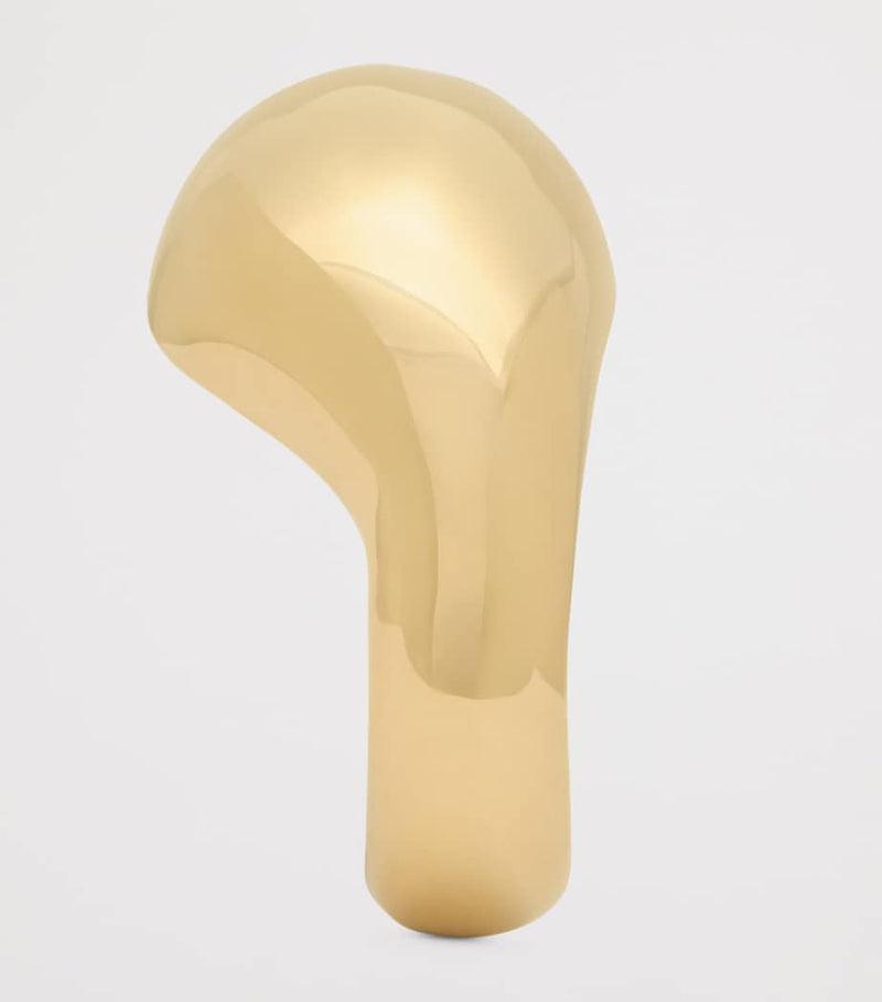 Saint Laurent brass teardrop dome cuff, UK version