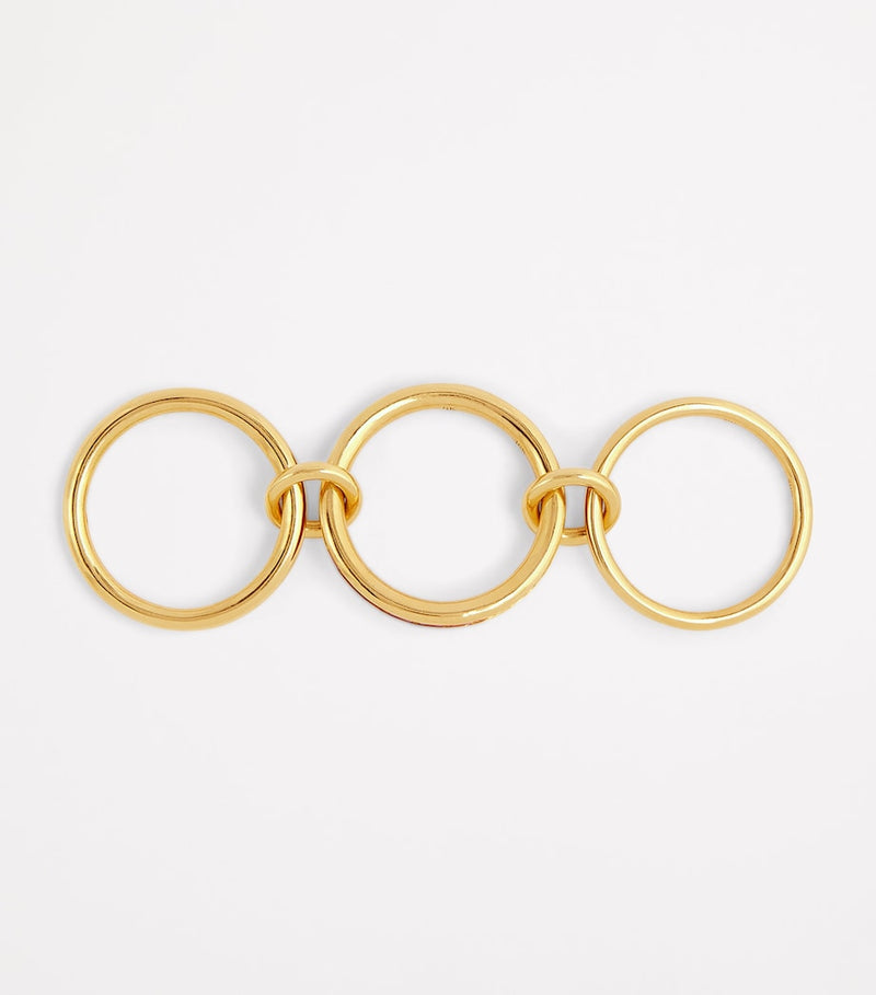 Spinelli Kilcollin Pyrus ring yellow gold ruby, imported from the UK