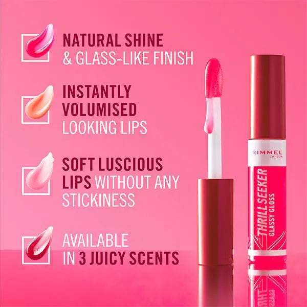 Rimmel glassy lip gloss Pine To The Apple 10ml (British brand)