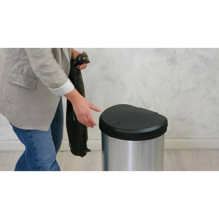 Curver touch top kitchen bin 40L black, imported from the UK