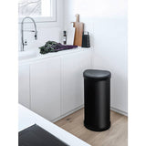 Curver touch top kitchen bin 40L black, imported from the UK
