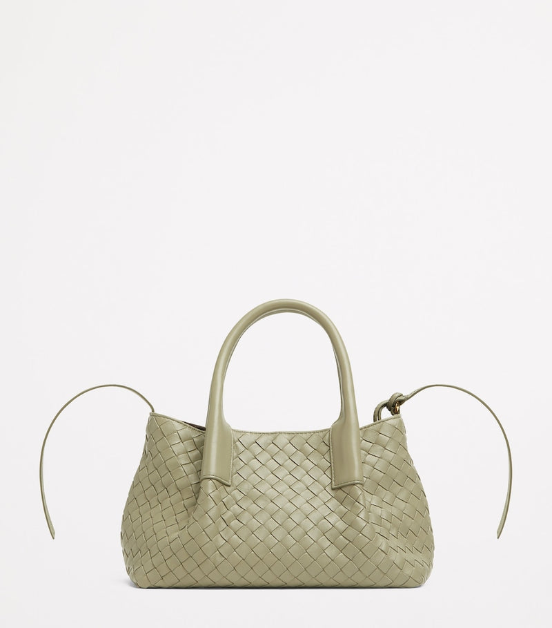 Bottega Veneta small Pinacoteca tote bag calfskin leather, imported from the UK