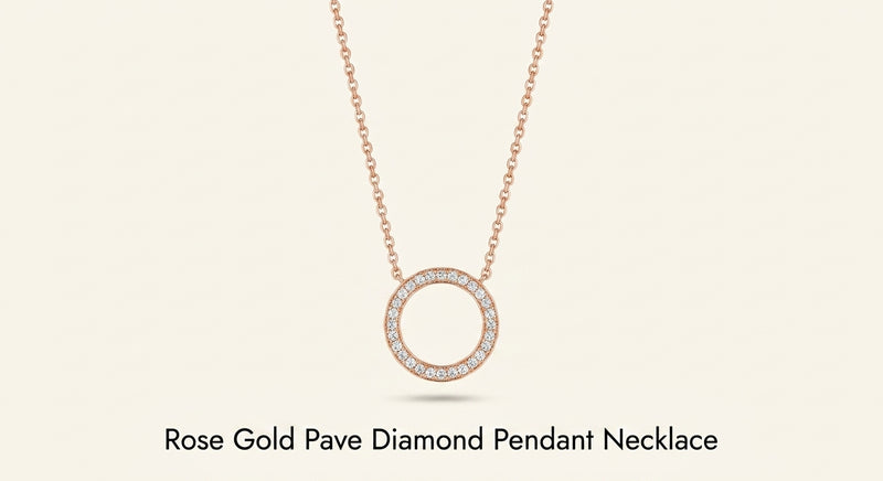 Cartier LOVE 18ct rose-gold diamond necklace 42cm (British brand)