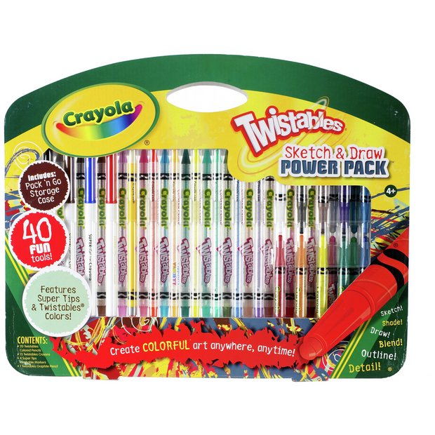 Crayola Twistables Sketch and Draw Set 40 pieces (British brand)