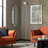 Argos Home torchiere uplighter brushed chrome, UK version