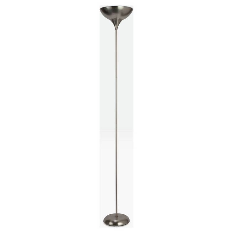 Argos Home torchiere uplighter brushed chrome, UK version
