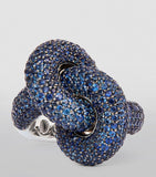 Engelbert White Gold and Sapphire Ring Size 53 - British product