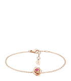 Piaget rose gold and pink sapphire rose chain bracelet - British product