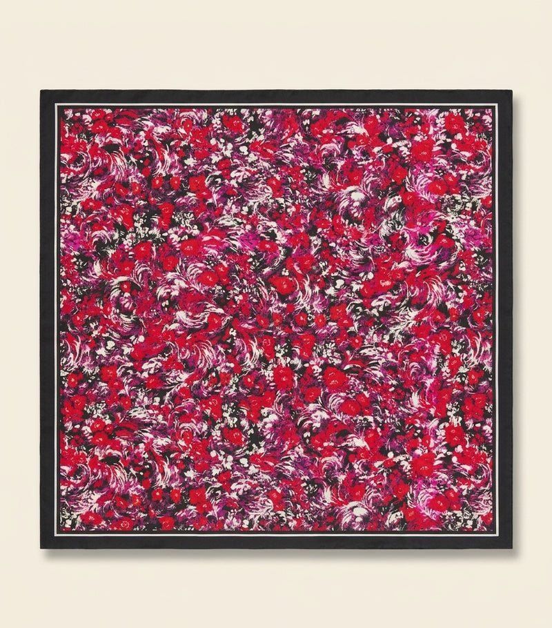 Givenchy silk floral print square shawl 90cm, imported from the UK