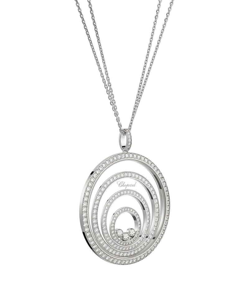 Chopard white gold diamond pendant necklace from Happy Spirit (British brand)