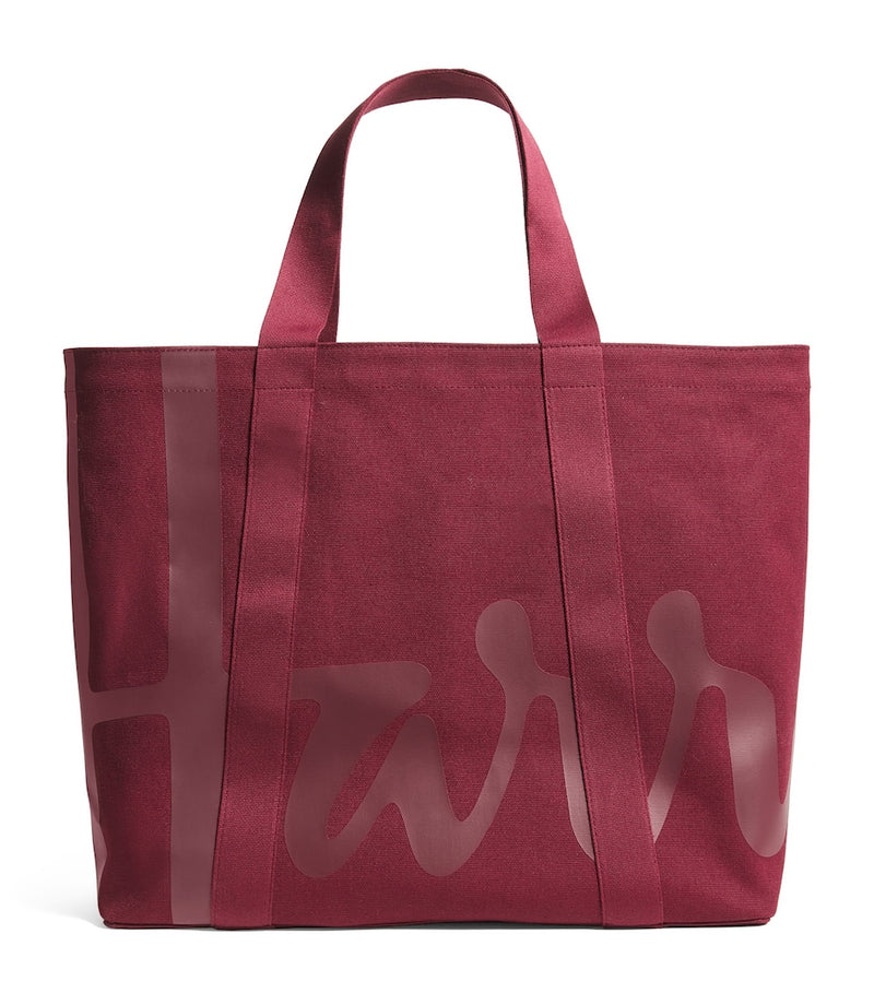 Harrods large cotton logo tote bag, UK version