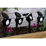 Argos Garden by Sainsbury's Set of 4 Black Solar Spotlights- Buy online at McGrocer