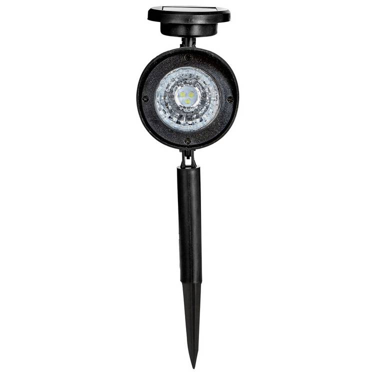 Sainsbury's black solar spotlights 4-pack - British product