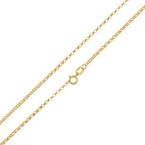 Revere 9ct yellow gold fine round belcher chain 20 inch (British brand)