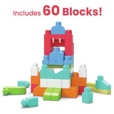 Mega Bloks building blocks bag pastel 60-piece, imported from the UK