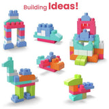 Mega Bloks building blocks bag pastel 60-piece, imported from the UK