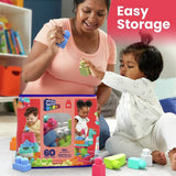 Mega Bloks building blocks bag pastel 60-piece, imported from the UK