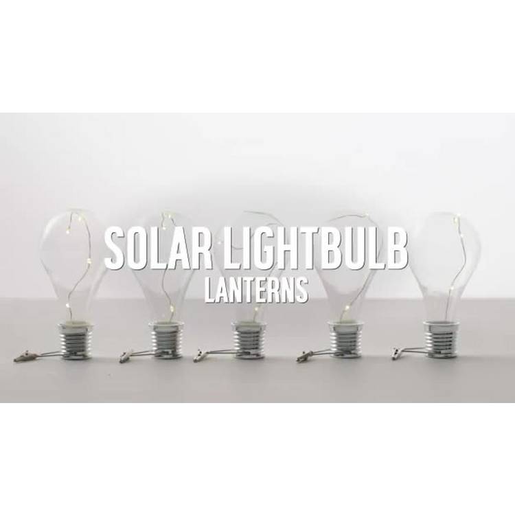 Sainsbury's set of 6 solar lightbulb lanterns - British product