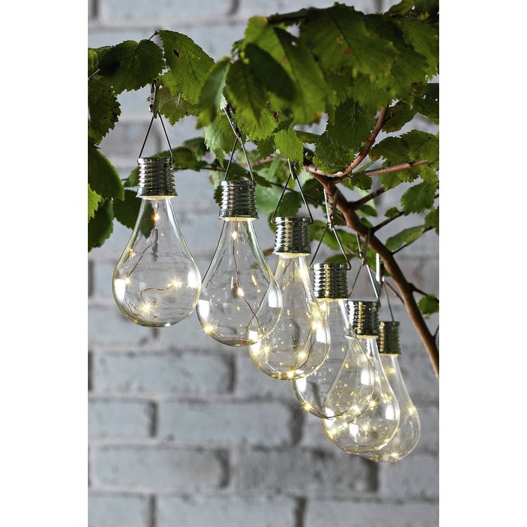 Sainsbury's set of 6 solar lightbulb lanterns - British product