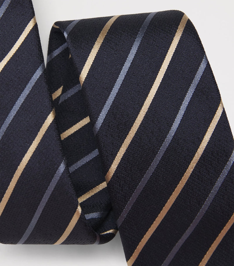 Emporio Armani silk stripe tie - British product