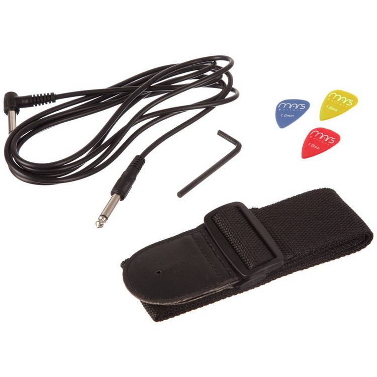 RockJam guitar kit with amp black 39-inch - British product
