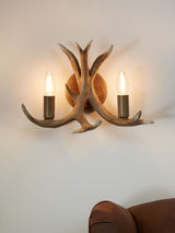 Next Natural Antler 2 Light Wall Light- Buy online at McGrocer