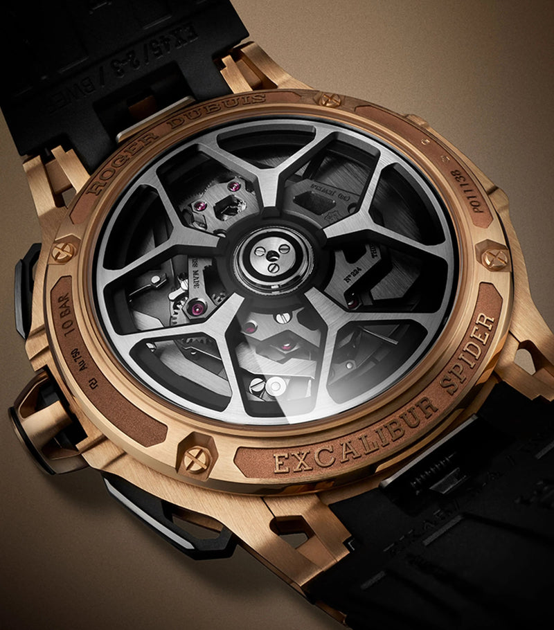 Roger Dubuis Excalibur Flyback Chronograph rose gold watch 45mm - British product