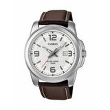Casio watch brown genuine leather strap, imported from the UK